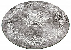 Kerek szőnyeg - Santi (sötétszürke/fehér)