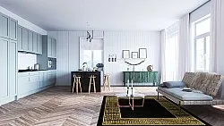 Wilton szőnyeg - Tilos (fekete/arany)