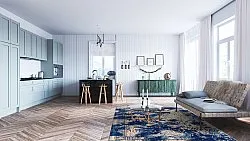 Wilton szőnyeg - Temima (kék)