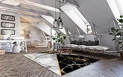 Wilton szőnyeg - Cassa (szürke/fekete/arany)