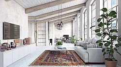 Wilton szőnyeg - Patnos (kék/többszínű)