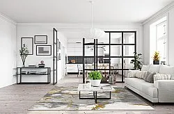 Wilton szőnyeg - Mermer (szürke/fehér/arany)