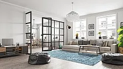 Wilton szőnyeg - Valenza (kék)