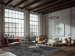 Beltéri és kültéri szőnyeg - Brussels Night (fekete)