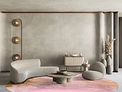 Kerek szőnyeg - Bonn (rózsaszín)