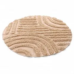 Kerek szőnyeg - Cazorla Natural Cotton Shaggy (bézs)