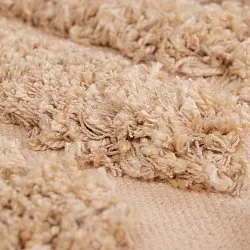Kerek szőnyeg - Cazorla Natural Cotton Shaggy (bézs)