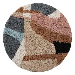 Kerek szőnyeg - Cefalu Natural Cotton Shaggy (multi)