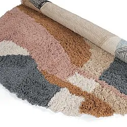Kerek szőnyeg - Cefalu Natural Cotton Shaggy (multi)