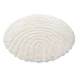 Kerek szőnyeg - Lindos Natural Cotton Shaggy (fehér)
