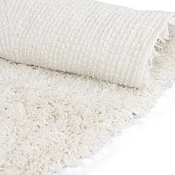 Kerek szőnyeg - Lindos Natural Cotton Shaggy (fehér)