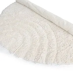 Kerek szőnyeg - Lindos Natural Cotton Shaggy (fehér)