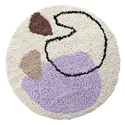 Kerek szőnyeg - Naousa Natural Cotton Shaggy (multi)