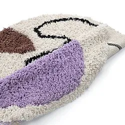 Kerek szőnyeg - Naousa Natural Cotton Shaggy (multi)