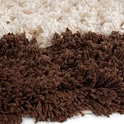 Kerek szőnyeg - Sagres Natural Cotton Shaggy (törtfehér/barna)
