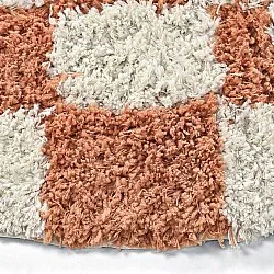 Kerek szőnyeg - Atrani Natural Cotton Shaggy (narancs)