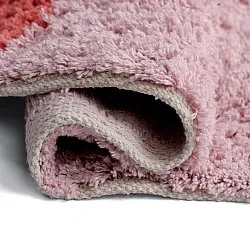Kerek szőnyeg - Amira Natural Cotton Shaggy (rózsaszín/narancssárga)