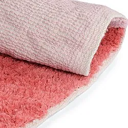 Kerek szőnyeg - Amira Natural Cotton Shaggy (rózsaszín/narancssárga)