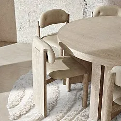 Kerek szőnyeg - Cazorla Natural Cotton Shaggy (piszkosfehér)