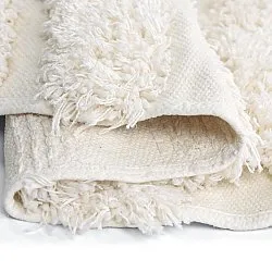 Kerek szőnyeg - Cazorla Natural Cotton Shaggy (piszkosfehér)
