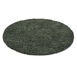 Kerek szőnyeg - Combarro Solid Cotton Shaggy (zöld)