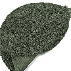 Kerek szőnyeg - Combarro Solid Cotton Shaggy (zöld)