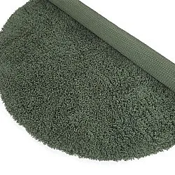 Kerek szőnyeg - Combarro Solid Cotton Shaggy (zöld)