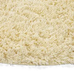 Kerek szőnyeg - Combarro Solid Cotton Shaggy (világossárga)