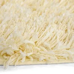 Kerek szőnyeg - Combarro Solid Cotton Shaggy (világossárga)
