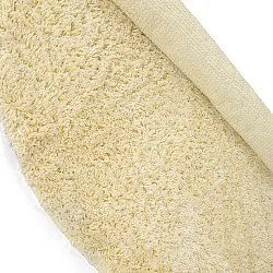 Kerek szőnyeg - Combarro Solid Cotton Shaggy (világossárga)