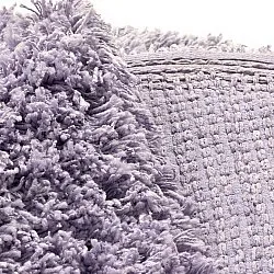 Kerek szőnyeg - Combarro Solid Cotton Shaggy (világos lila)
