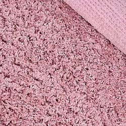Kerek szőnyeg - Combarro Solid Cotton Shaggy (világos rózsaszín)
