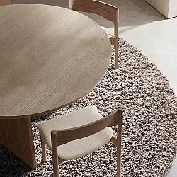 Kerek szőnyeg - Combarro Solid Cotton Shaggy (taupe)