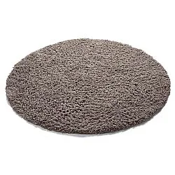 Kerek szőnyeg - Combarro Solid Cotton Shaggy (taupe)