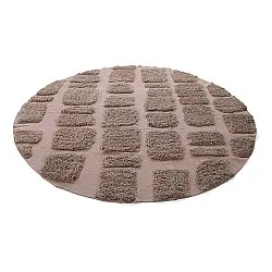 Kerek szőnyeg - Otranto Natural Cotton Shaggy (taupe)