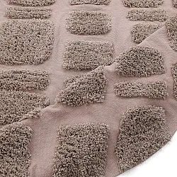 Kerek szőnyeg - Otranto Natural Cotton Shaggy (taupe)