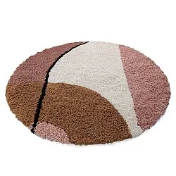 Kerek szőnyeg - Perast Natural Cotton Shaggy (multi)