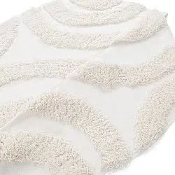 Kerek szőnyeg - Sivota Natural Cotton Shaggy (piszkosfehér)