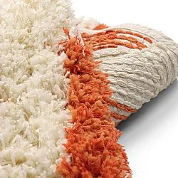 Kerek szőnyeg - Thira Stripe Cotton Shaggy (világossárga/világos narancs)