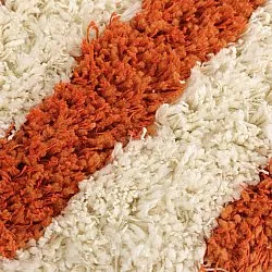 Kerek szőnyeg - Thira Stripe Cotton Shaggy (világossárga/világos narancs)