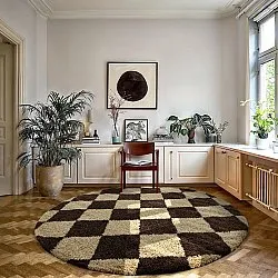 Kerek szőnyegek - Albi (barna/bézs)