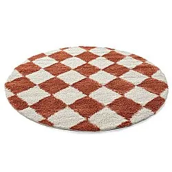 Kerek szőnyegek - Albi (fehér/narancs)