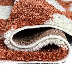 Kerek szőnyegek - Albi (fehér/narancs)