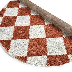 Kerek szőnyegek - Albi (fehér/narancs)