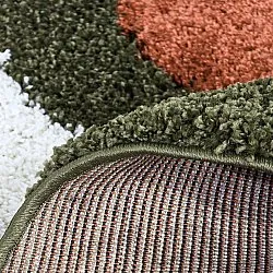 Kerek szőnyegek - Alsace (zöld/fehér/narancs)