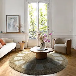 Kerek szőnyegek - Asilah (bézs/fehér)