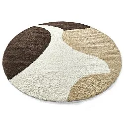 Kerek szőnyegek - Chiniot (barna/bézs/fehér)
