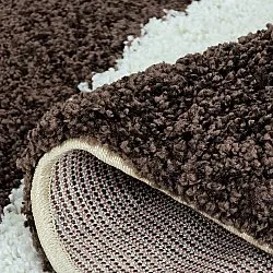 Kerek szőnyegek - Chiniot (barna/bézs/fehér)