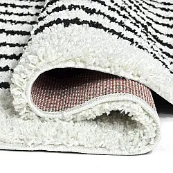 Kerek szőnyegek - Cluny (fehér/fekete)