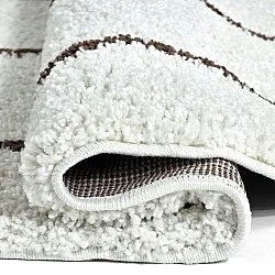 Kerek szőnyegek - Eze (fehér/barna)